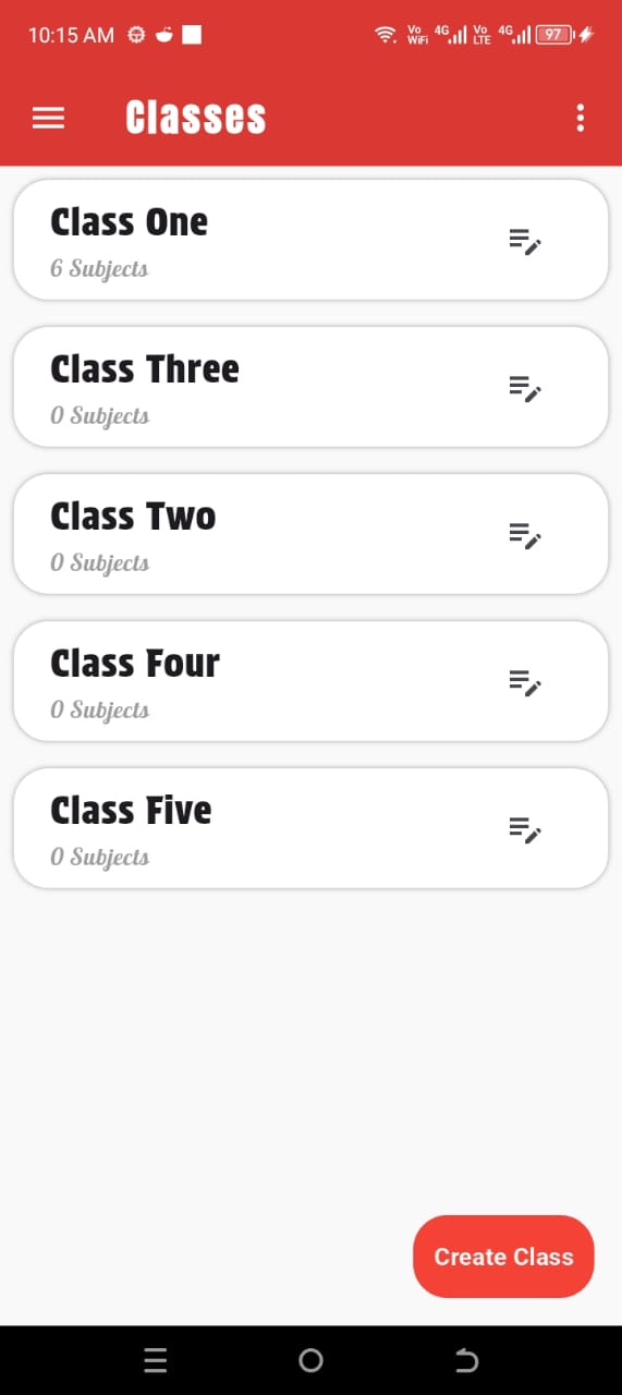 Tap on menu icon