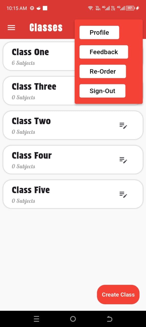 Select Profile option